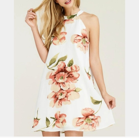 Staccato Dresses & Skirts - Floral halter dress
